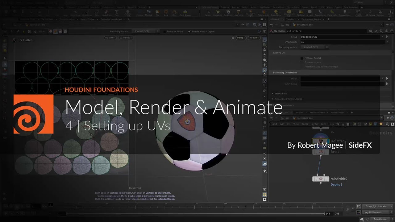 H20.5 Foundations | Model Render Animate 4 | Setting up UVs