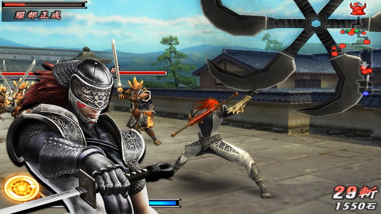 SEMUA SKILL FUMA KOTARO - BASARA 2 HEROES PS2