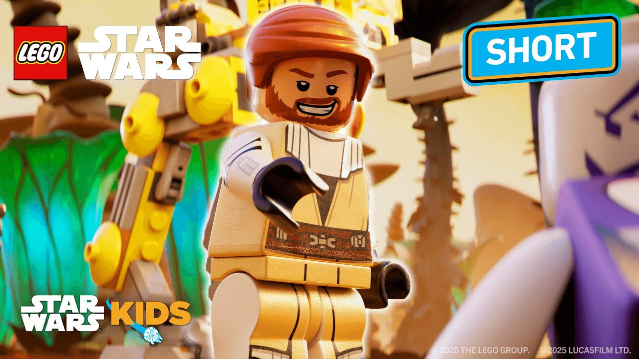 Obi-Wan and Ventress Saber Scuffle | LEGO Star Wars | @StarWarsKids