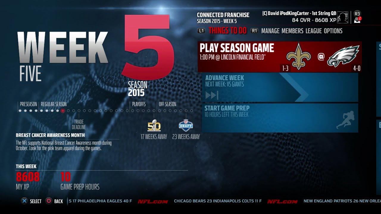 Madden 16 Career Mode Livestream - The Saints Gonna Need Jesus When I'm Done! | iPodKingCarter