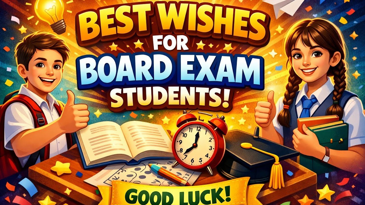 Best wishes for board exam students.