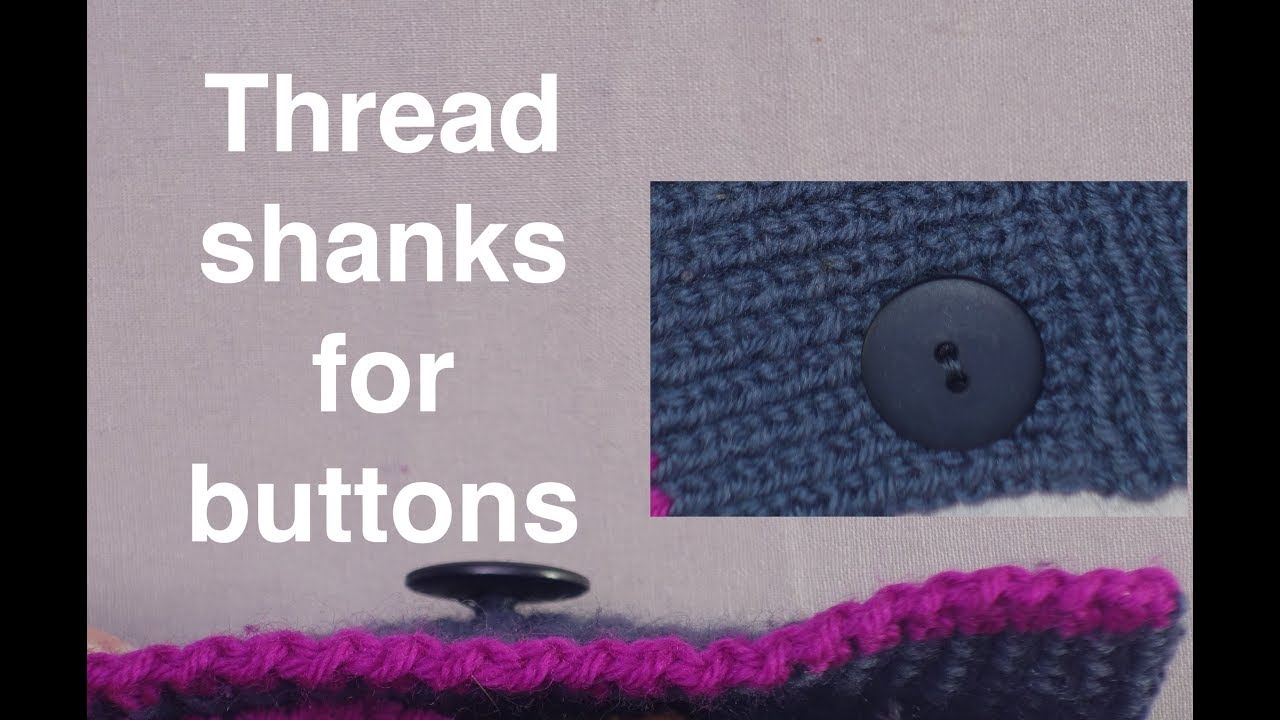 Sewing Buttons onto Knitted Buttonbands