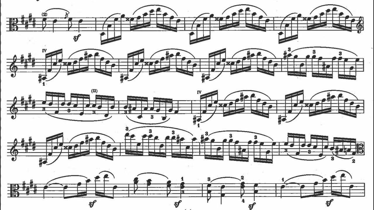 Casimir Ney: 24 Preludes for Viola -  No. 9 in E major
