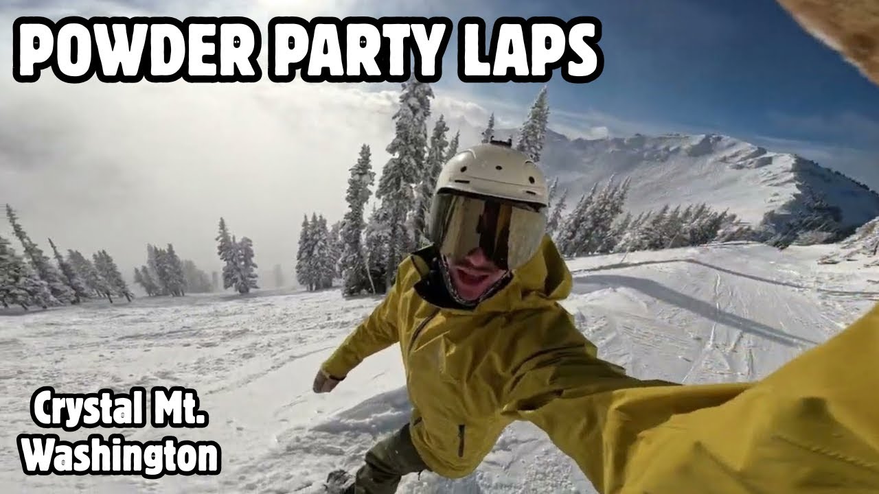 MORE FRIENDS ON A POW DAY | 4K POV Crystal Mountain WA (RAW)