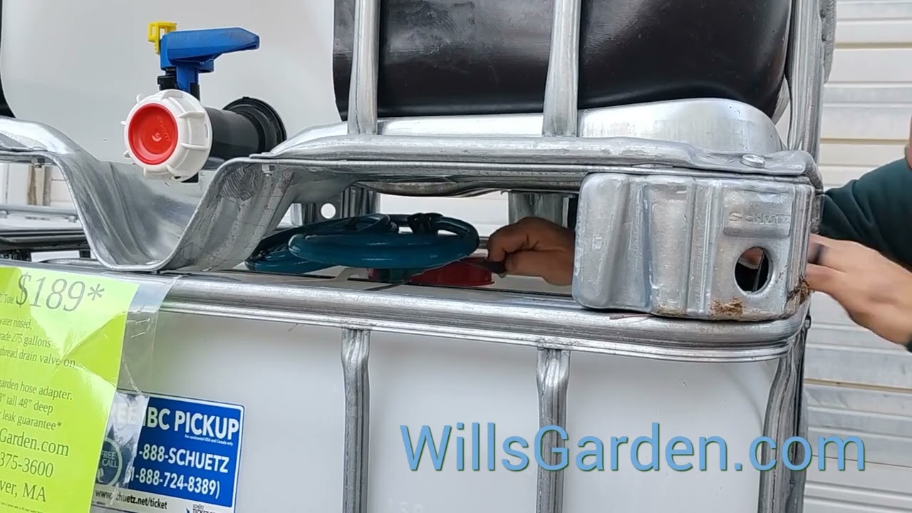Комплект из двух контейнеров IBC для сбора дождевой воды WillsGarden.com