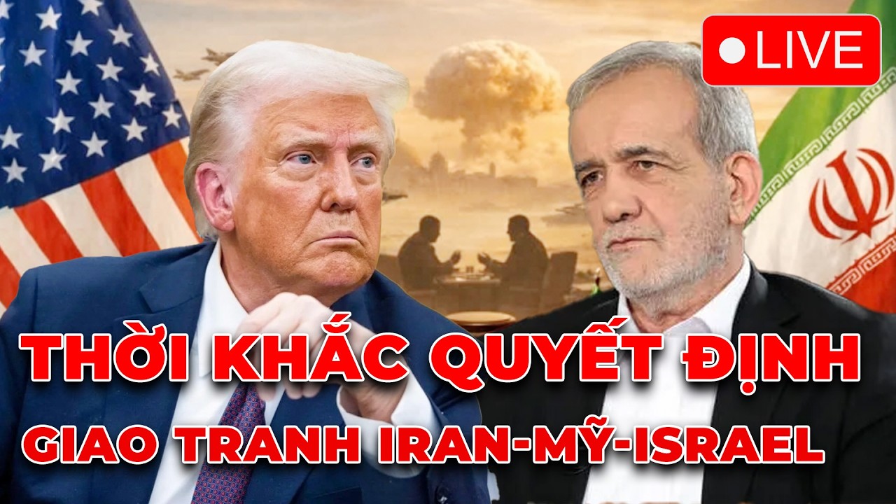 🔴 TRỰC TIẾP: Siêu tên lửa Iran phủ đầu Mỹ, Israel