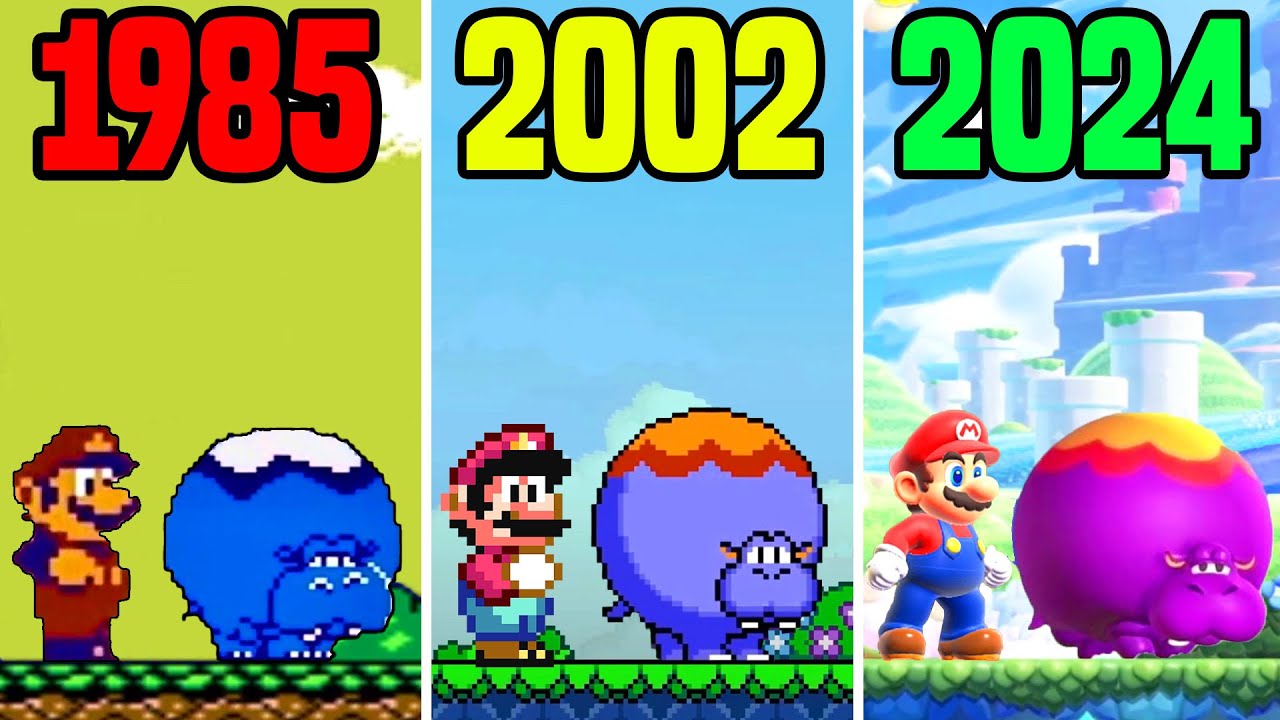 Super Mario Bros. Wonder - NES VS SNES VS Switch Version Comparison