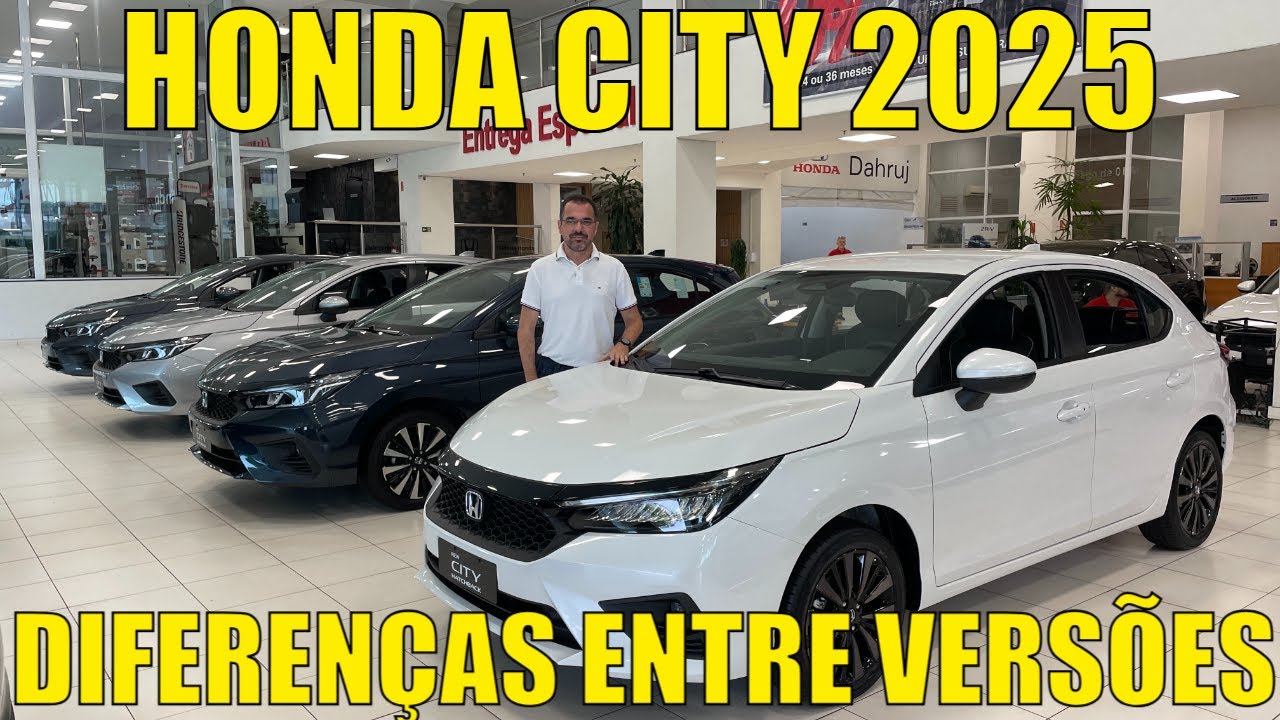 Honda City 2025 - Diferenças entras todas as versões