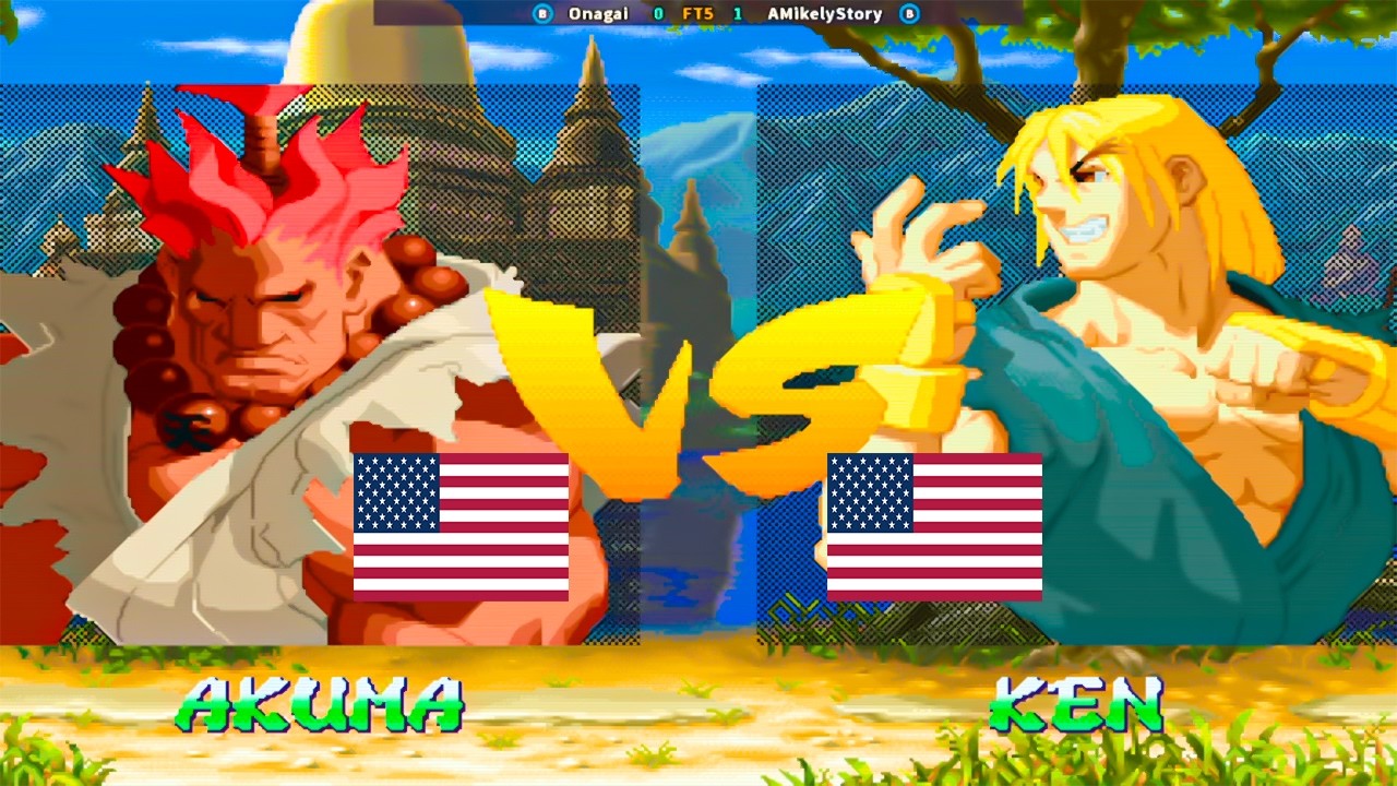 Street Fighter Alpha 2 - Onagai Vs Amikelystory