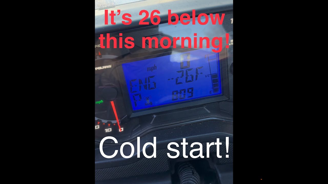 Cold start on Polaris Ranger XP1000 NorthStar Trail Boss Edition
