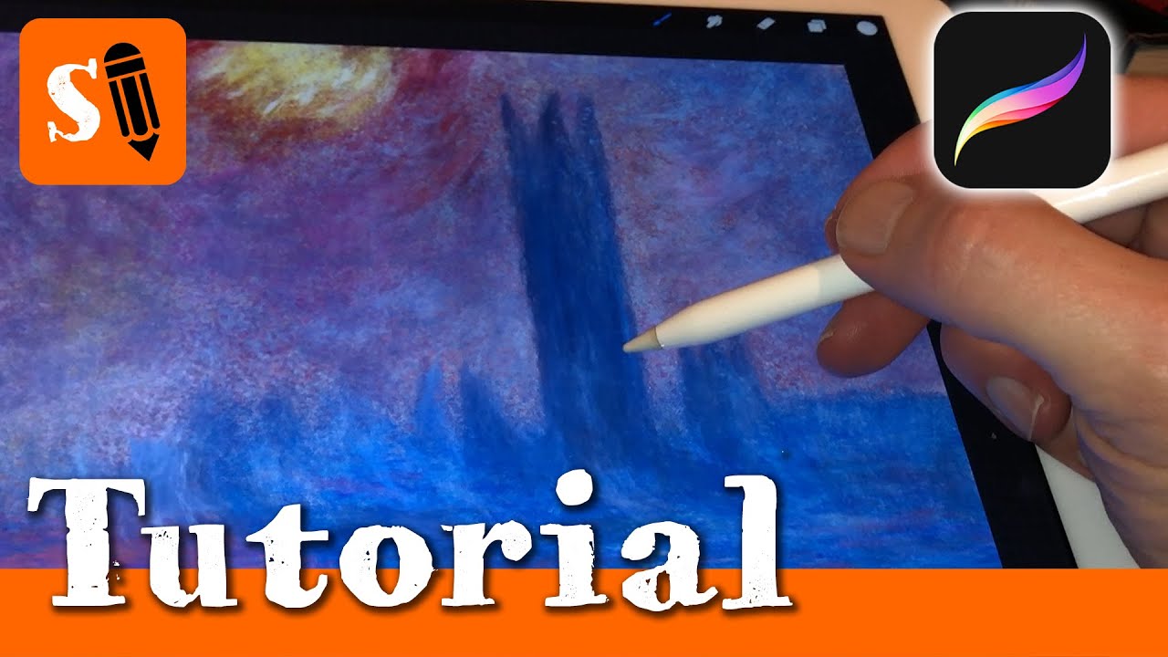 Painting Claude Monet on iPad in Procreate: Houses of Parliament