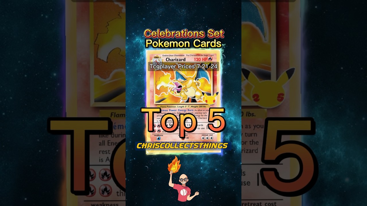 Top 5 Pok&eacute;mon CELEBRATIONS Set Cards 🔥 #shorts #celebrations #charizard