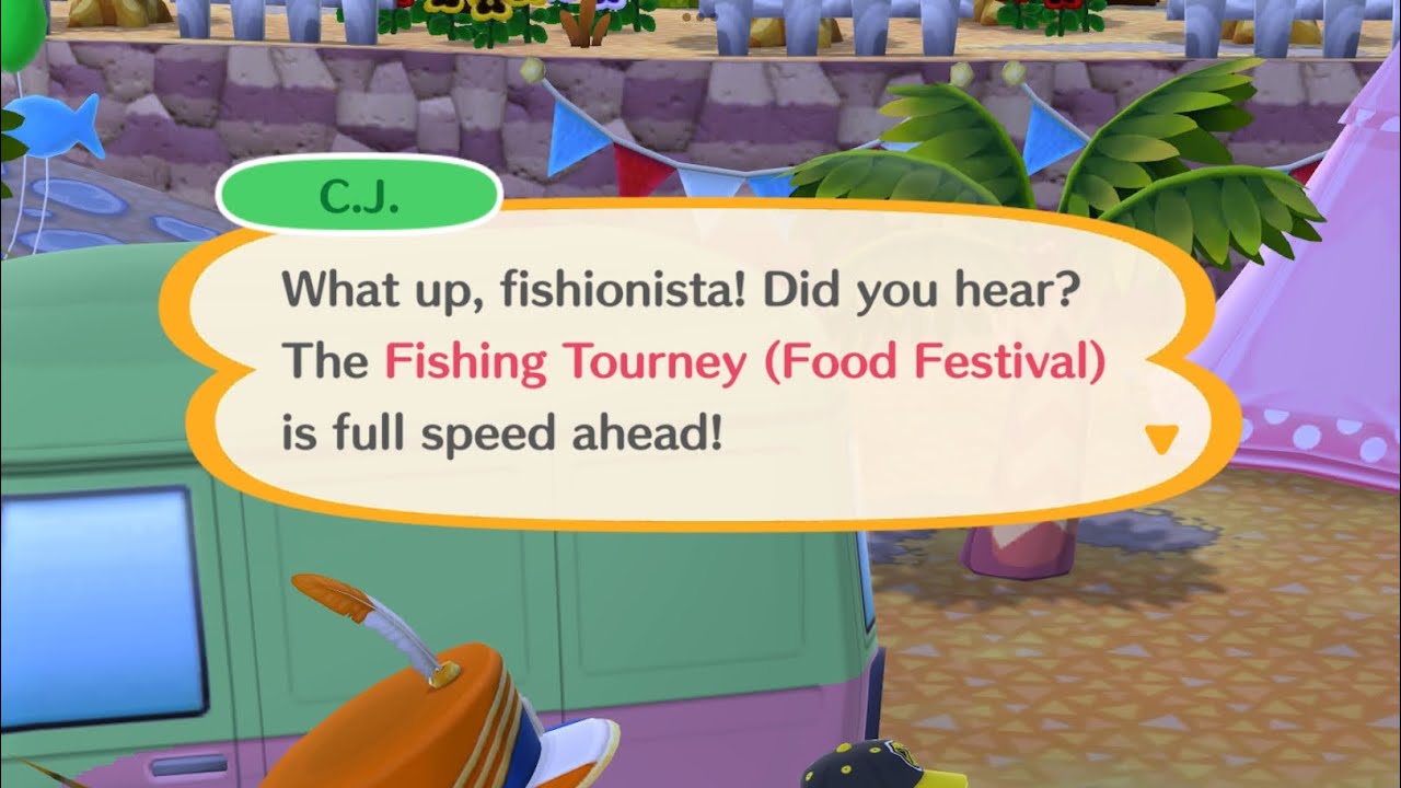 Starting The Fishing Tourney (Food Festival) In Animal Crossing: Pocket Camp Complete