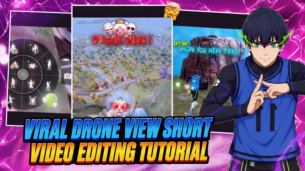 @sabirgaming01 NEW VIRAL DRONE VIEW SHORTS VIDEO EDITING TUTORIAL | FREEFIRE 