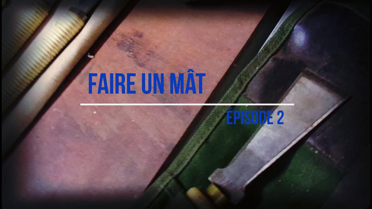 Faire un mât, 2 : Le collage