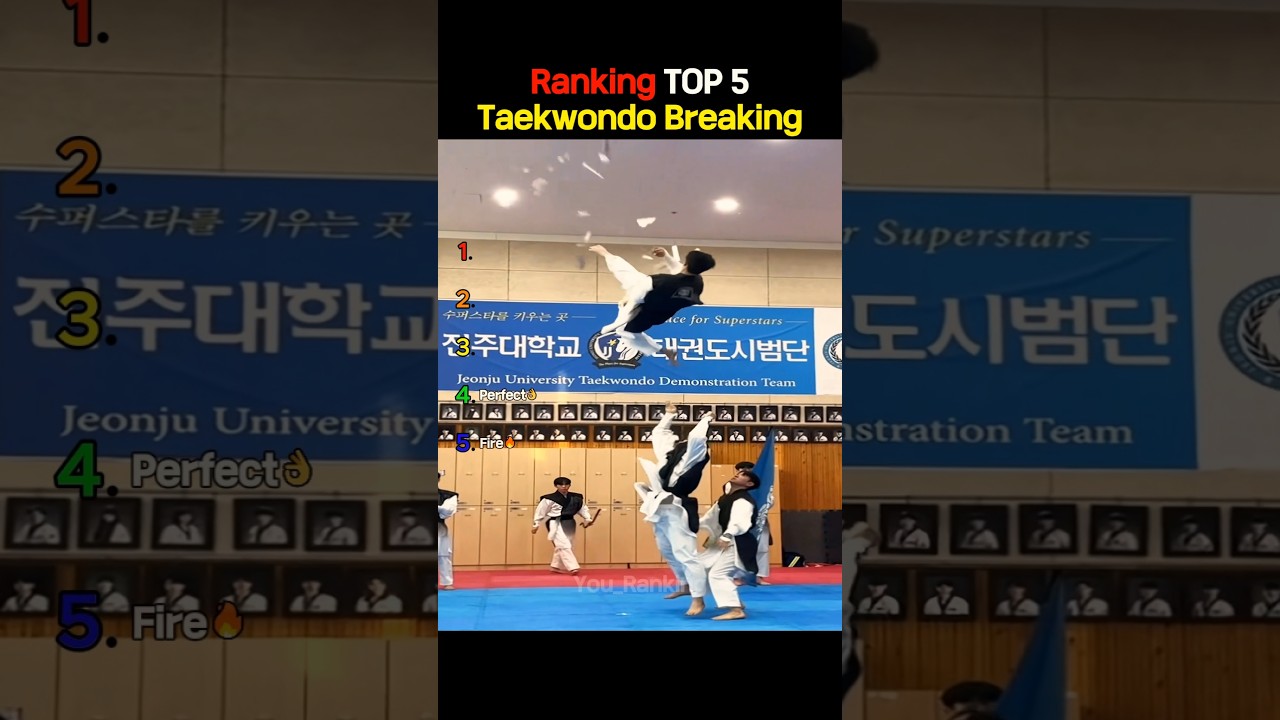 Ranking The Best Insane Taekwondo Breaking Moments