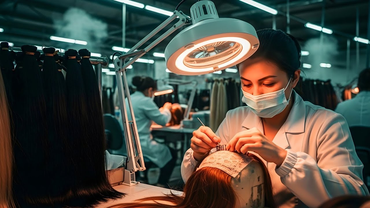 Inside the Hair Extensions Factory: How Luxury Wigs and Hair Extensions Are Made