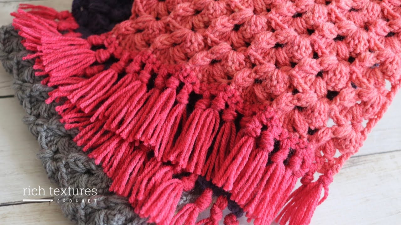 Rosebud Scarf Crochet Pattern