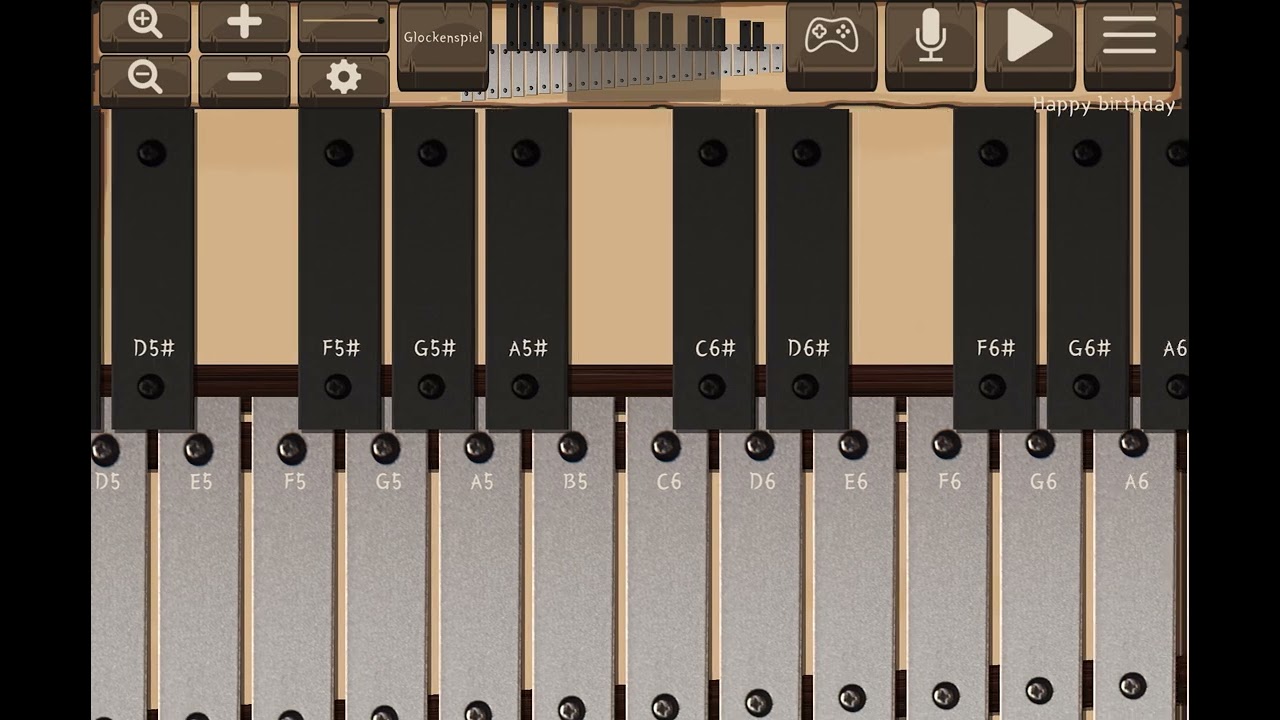 &lsquo;Happy birthday&rsquo; on 5 different musical instruments on the Marimba Reel app. 🎂