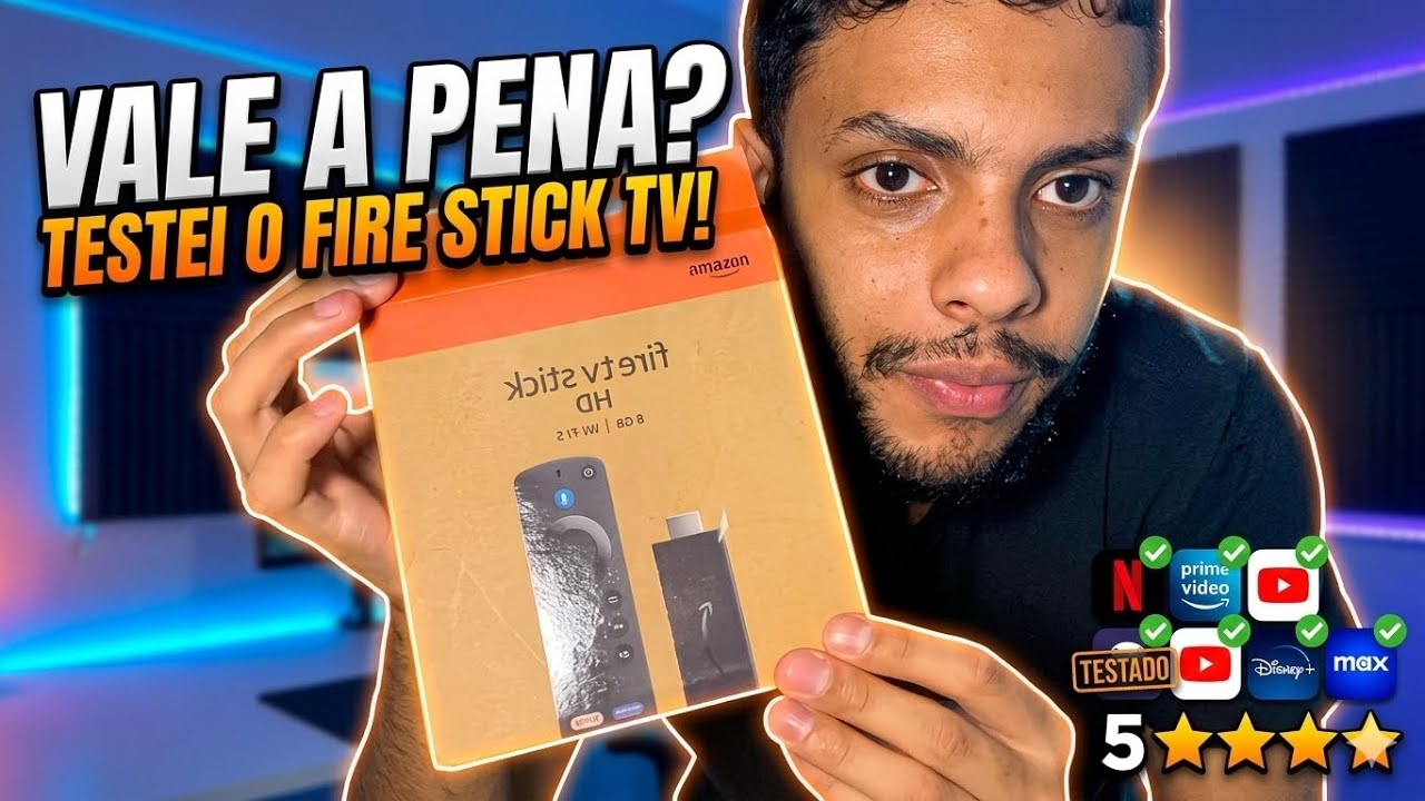 VALE A PENA? Testei o Novo Amazon FIRE TV STICK HD! (Minha Opinião Real)