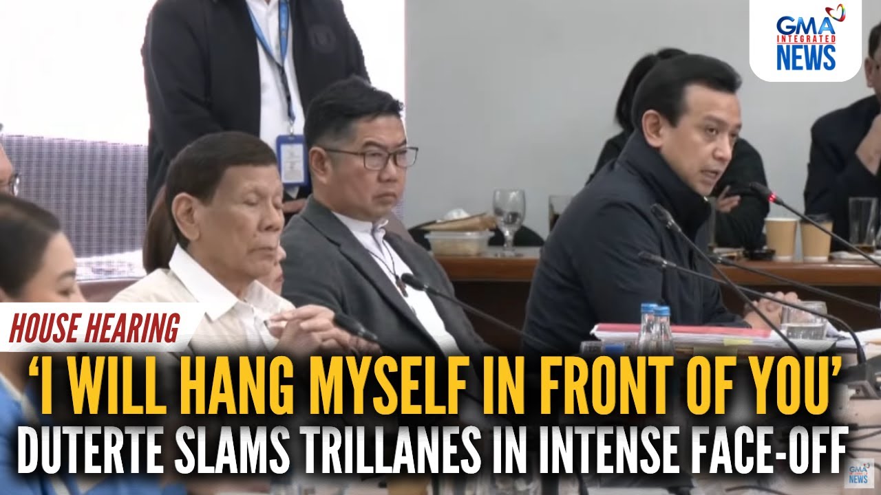 I'll hang myself in front of you - Duterte slams Trillanes in intense face-off | GMA Integrated News