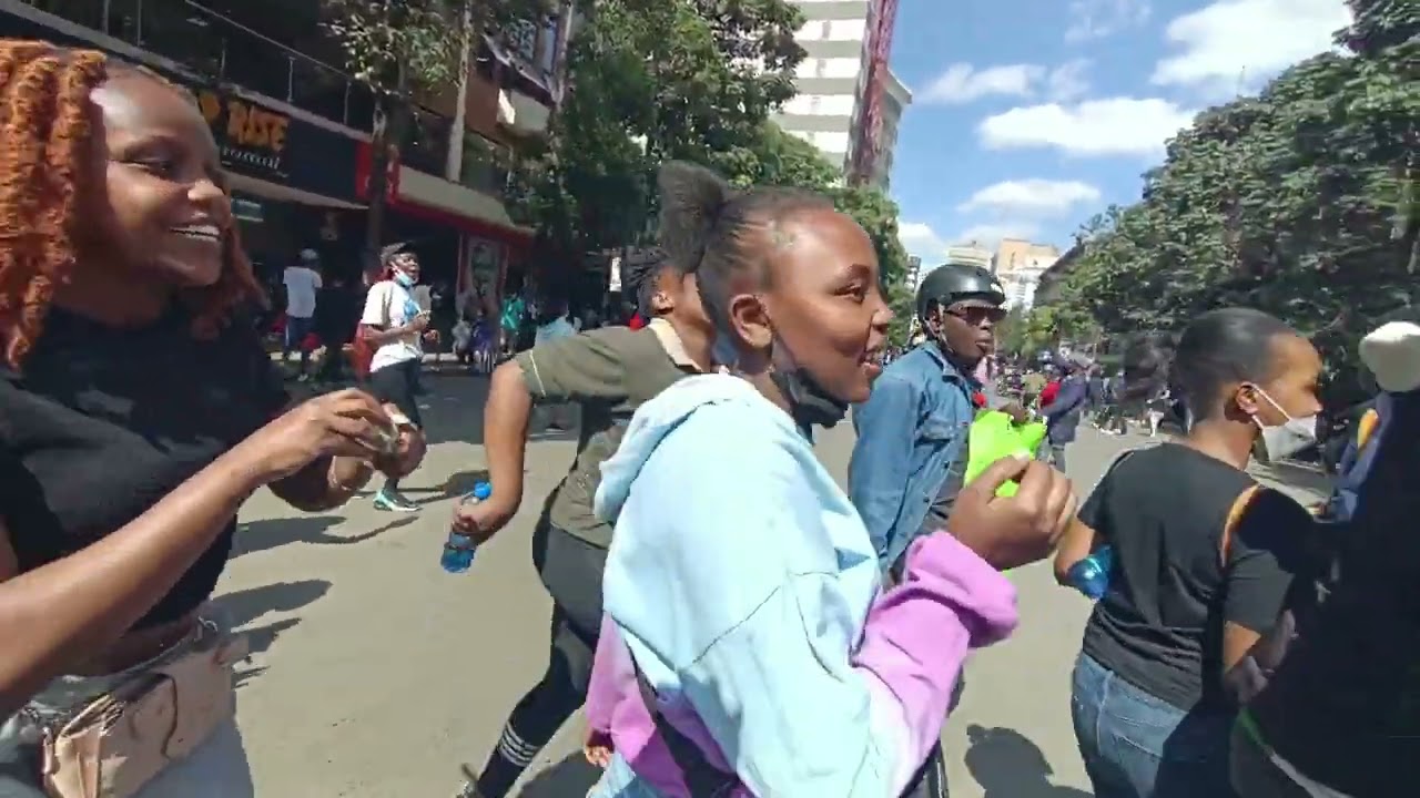 Gen-Z protests in  Nairobi CB4