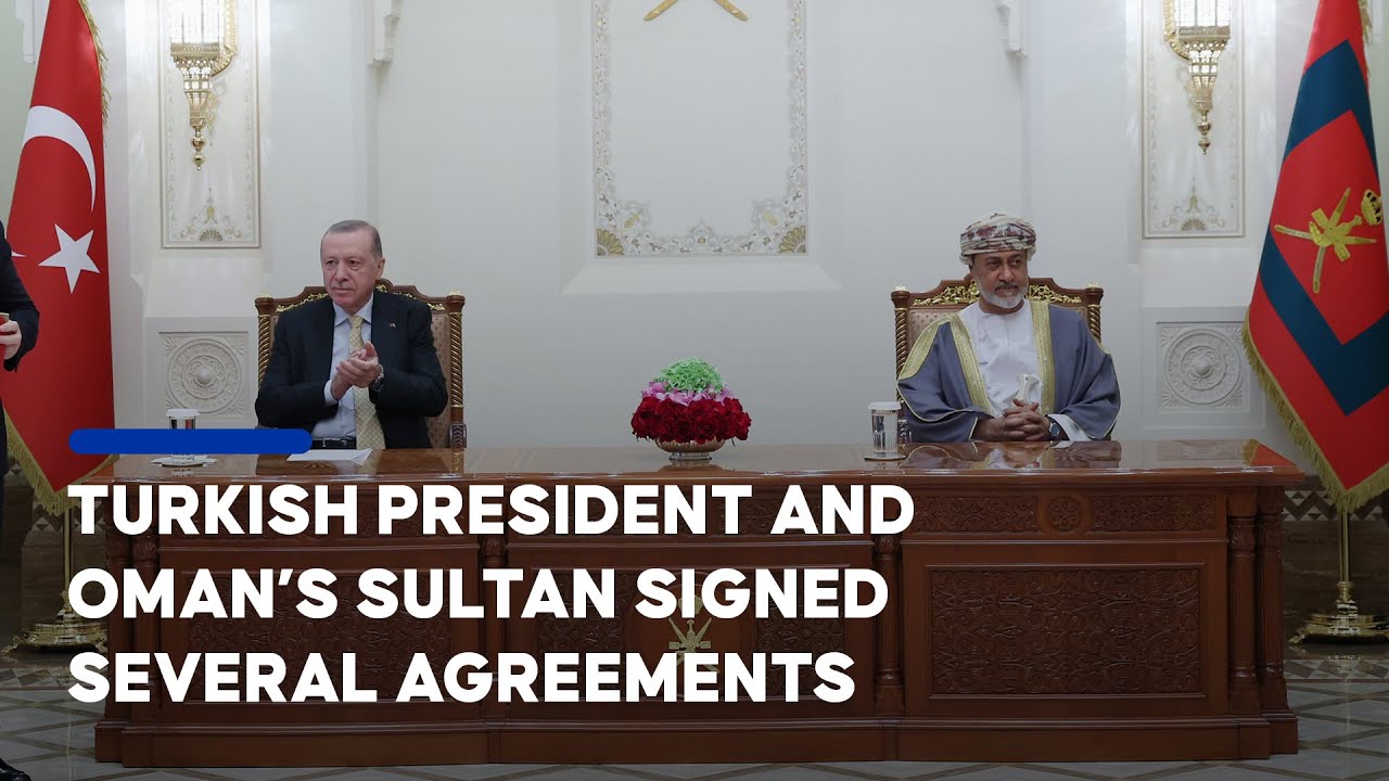 Turkish President Recep Tayyip Erdogan met with the sultan of Oman, Haitham bin Tariq, in Muscat