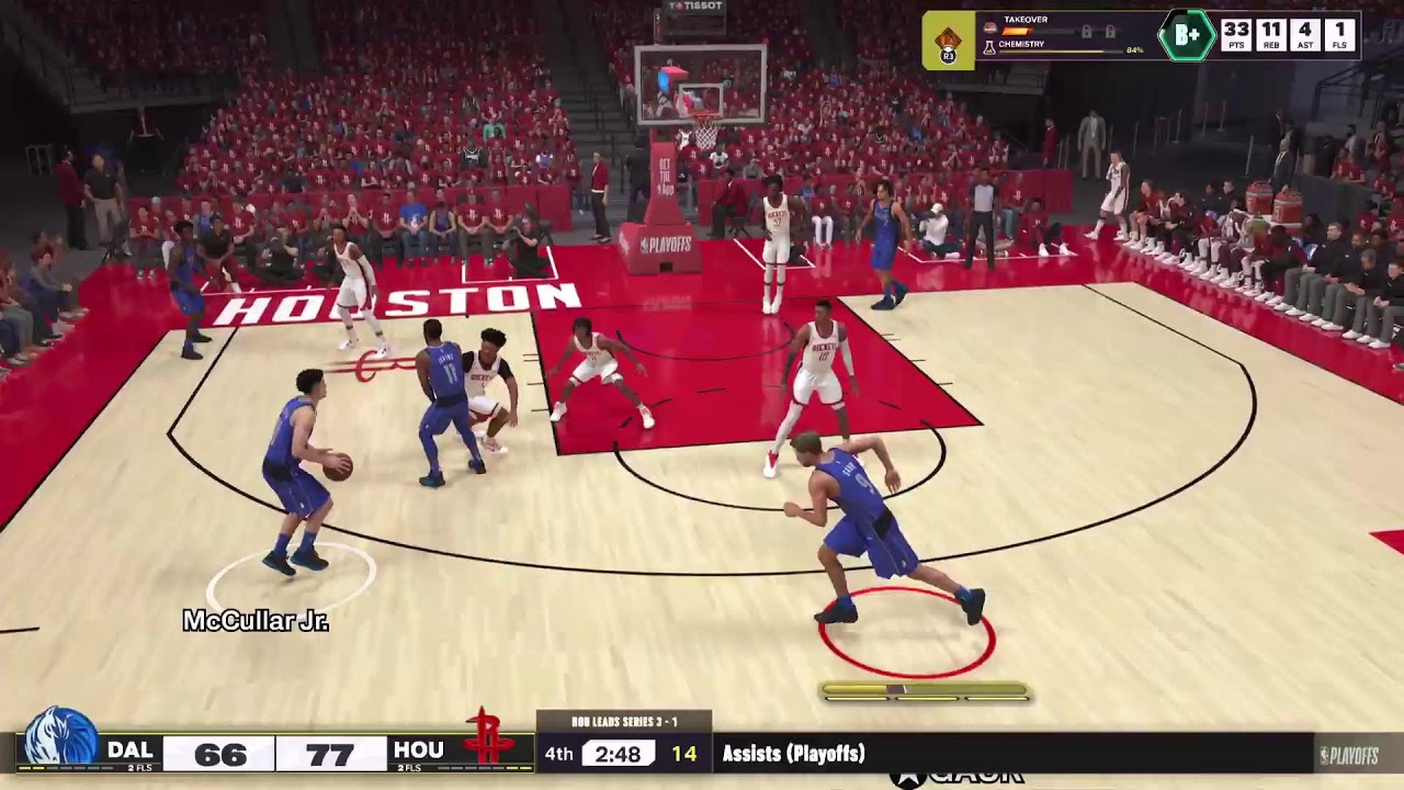 PLAYOFF round 1 against Rockets (1-1) #Nba #nba2k25
