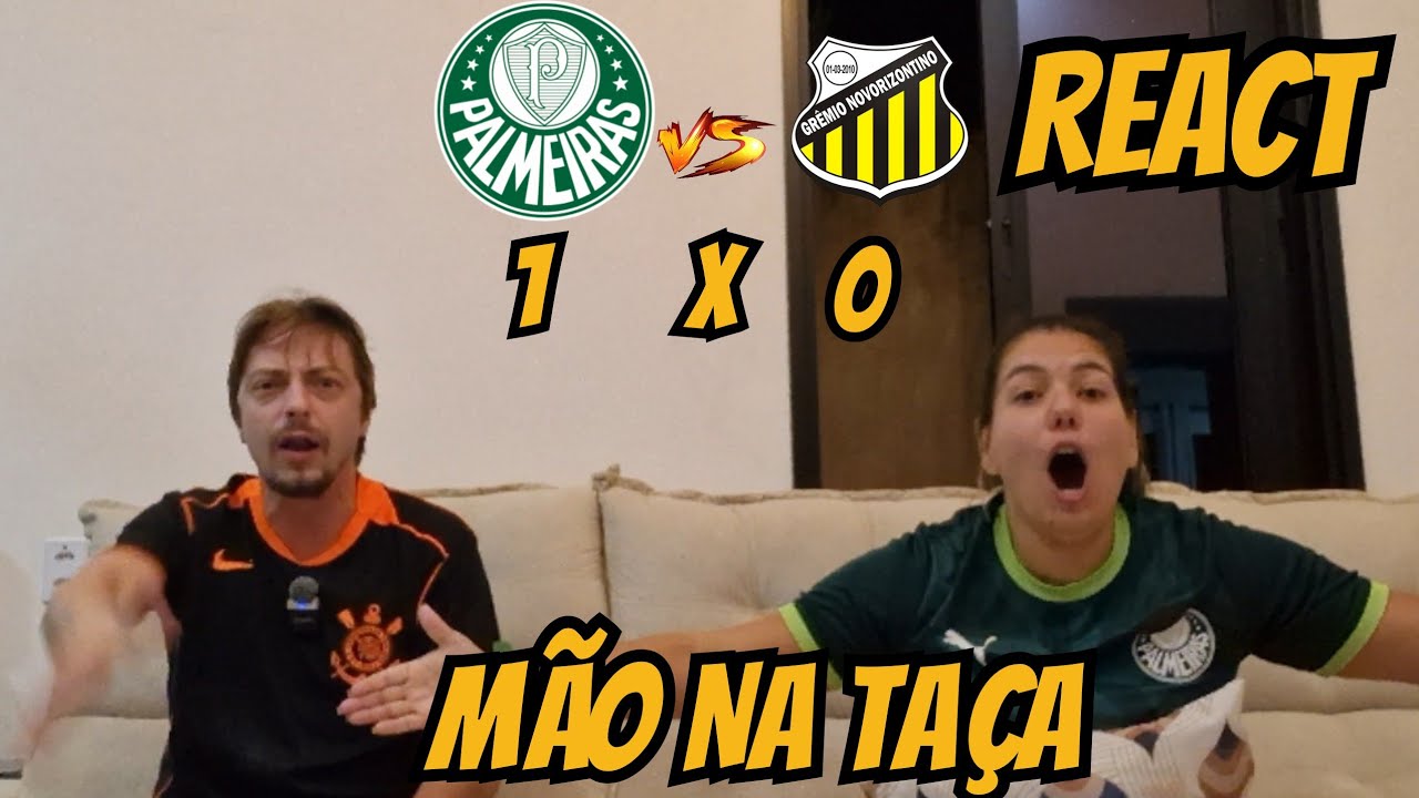REACT - PALMEIRAS X NOVO HORIZONTINO - PORCADA COM A  MÃO NA TAÇA #palmeiras 
