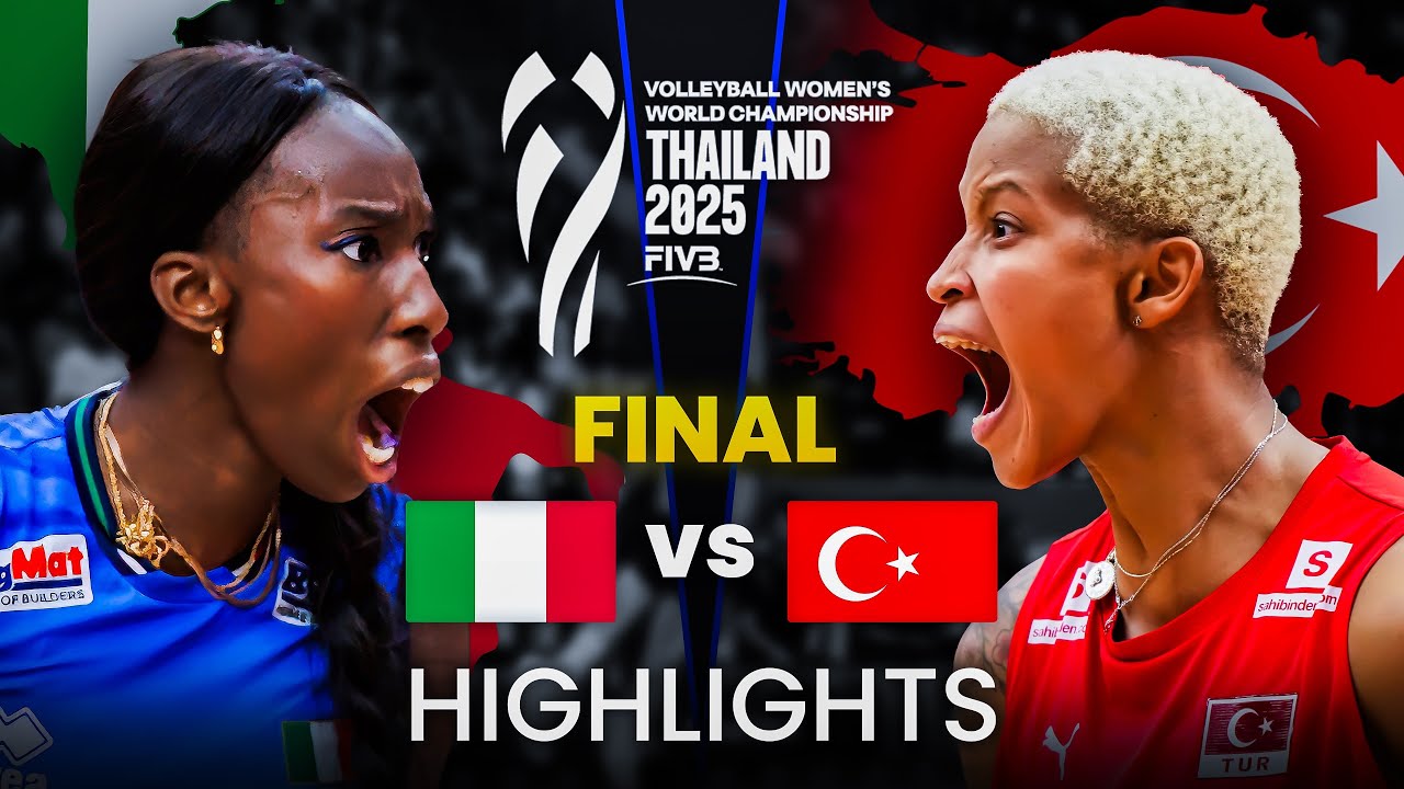 ITALY 🇮🇹 vs TURKIYE 🇹🇷 | FINAL | Highlights | Women's Volleyball World Championship 2025