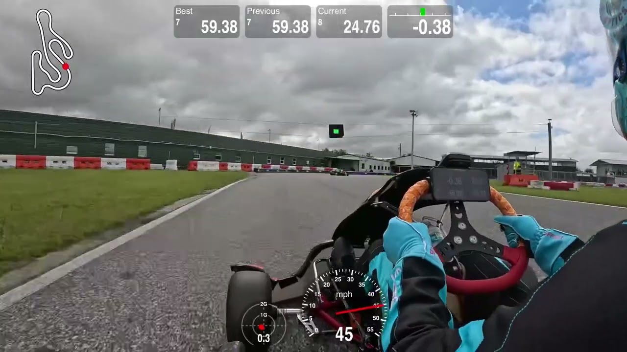 Orlando Kart Center lap with LO206