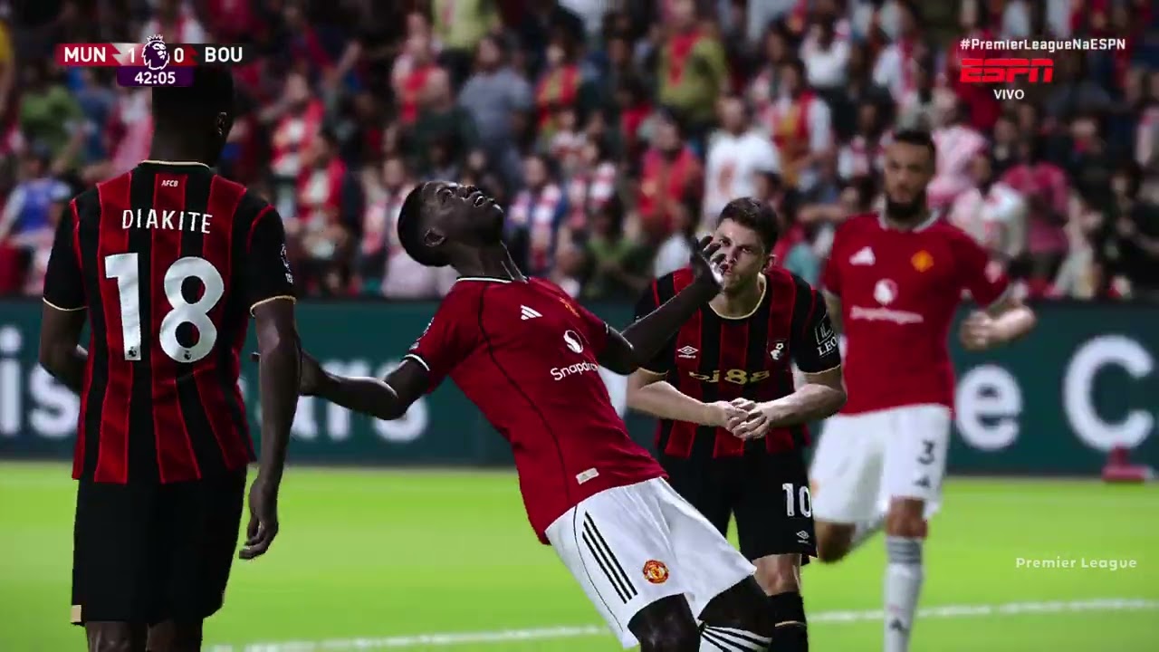 NONA PARTIDA PREMIER LEAGUE MANCHESTER UNITED X BOURNEMOUTH