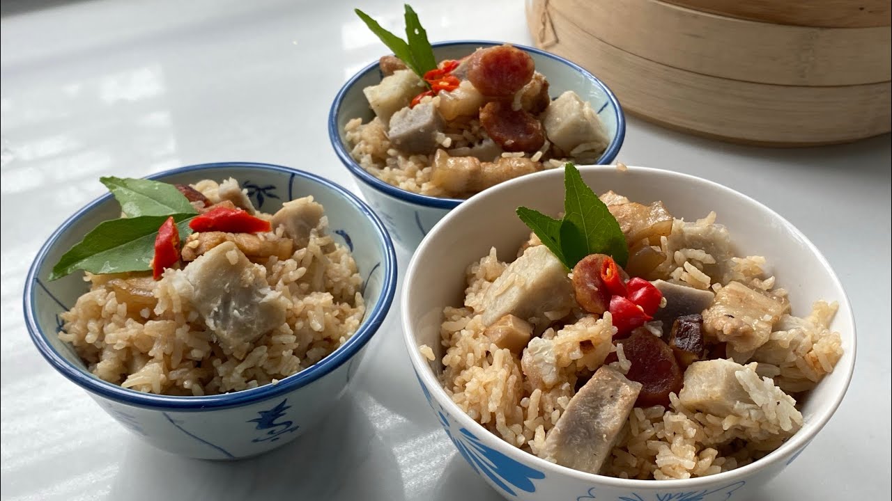 Pork Belly Yam Rice Without Dried Shrimp