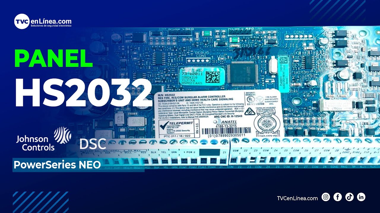 DSC | Descripción del panel HS2032