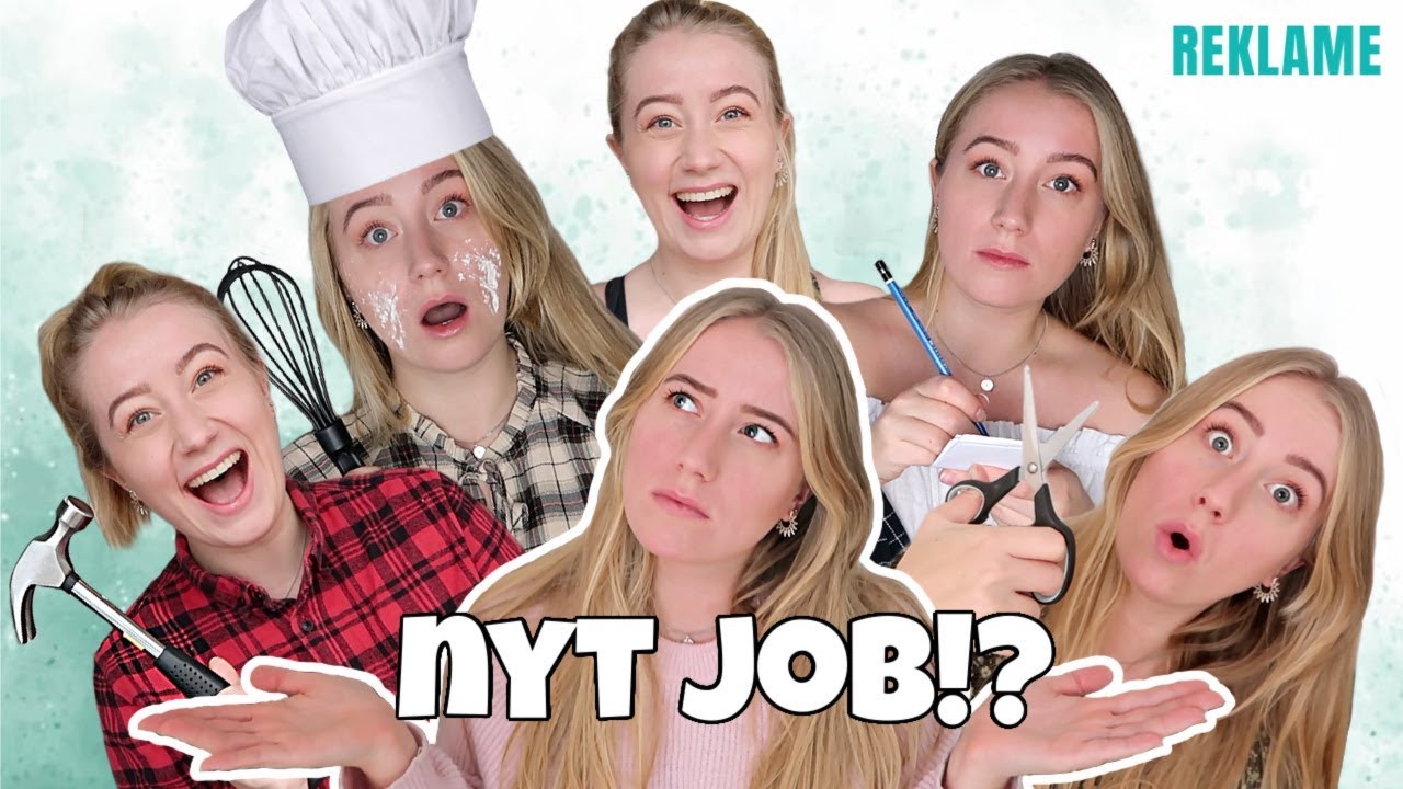 NYT JOB?! Stopper jeg på YouTube? Konditor, frisør, tømrer, fitnessinstruktør eller tjener?