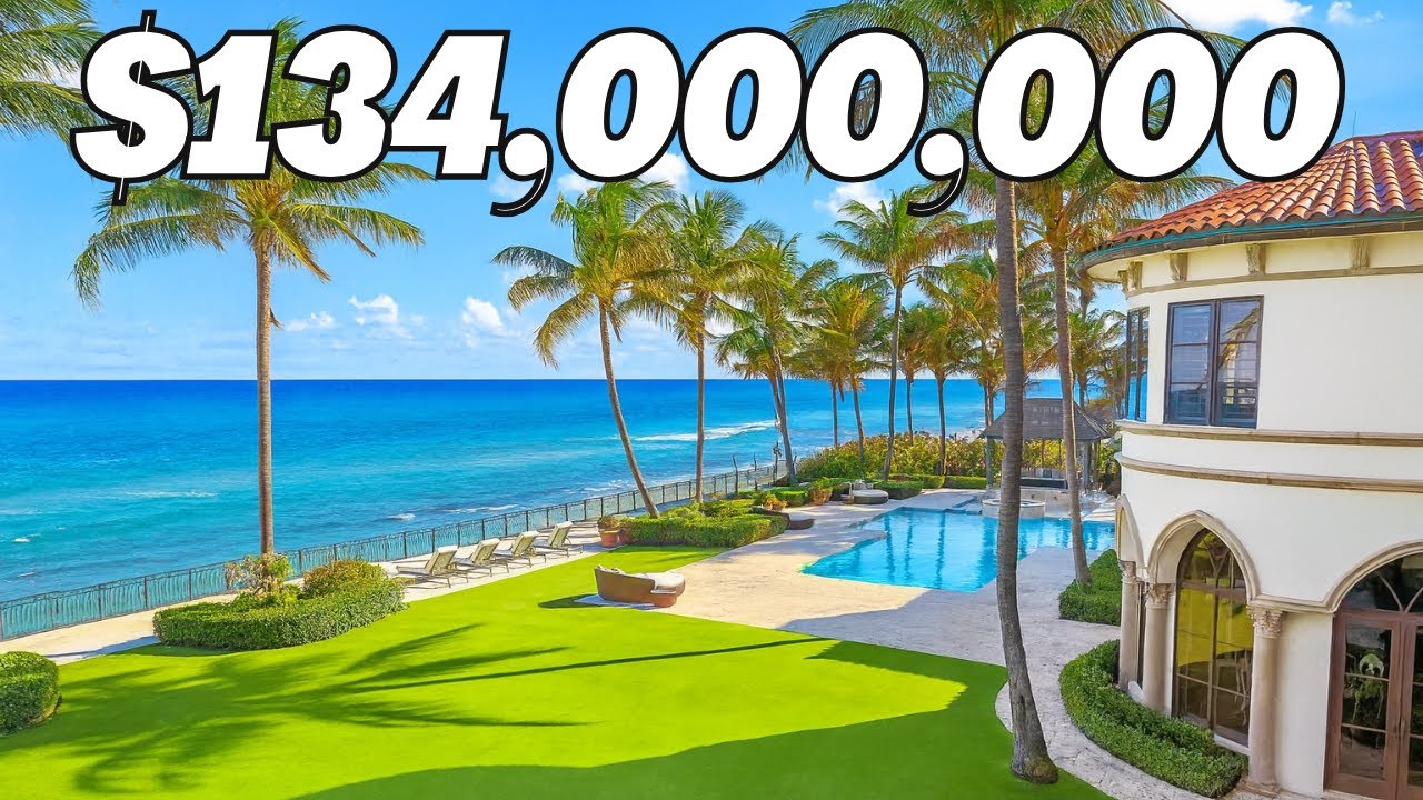 Inside a $134,000,000 Mediterranean Mega Mansion with Direct Ocean Frontage