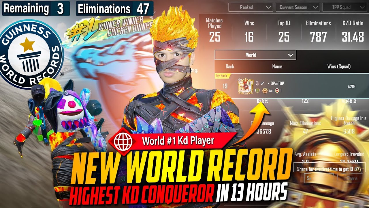 Highest Kd Conqueror New Record 🔥🥵| Smuk Op | PUBG MOBILE
