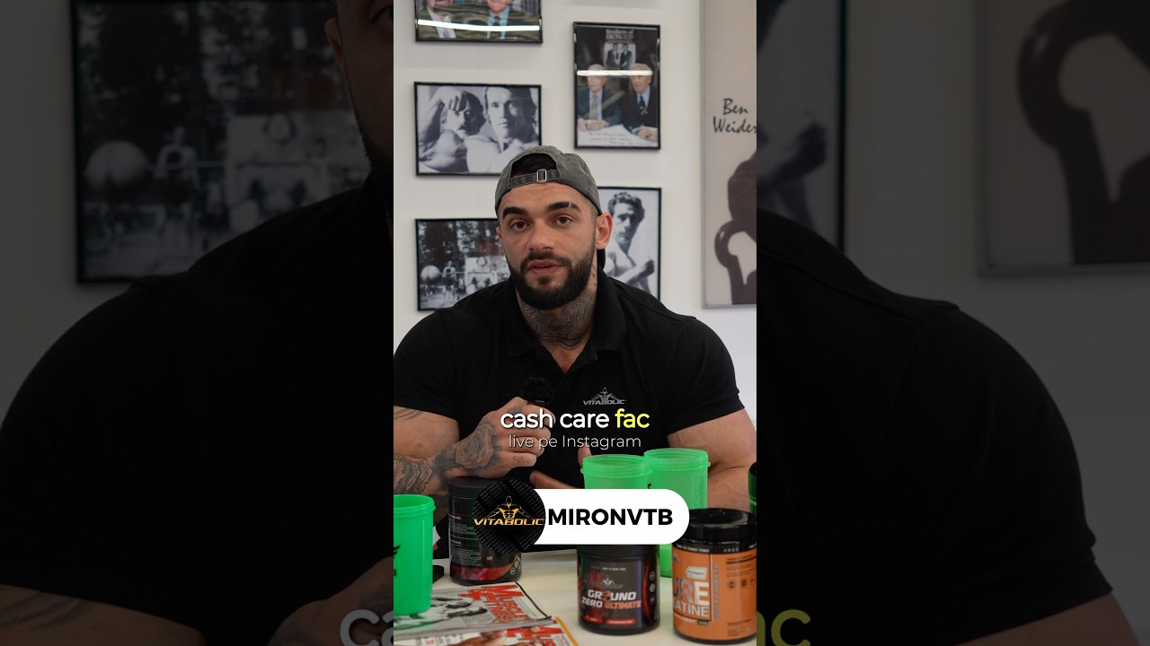 VREI MUȘCHI ? UITE CE SUPLIMENTE CONSUMĂ UN PROFESIONIST