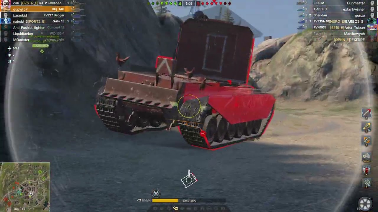WoT blitz Reforged. Gameplay on OBJ. 140 (BOTS)