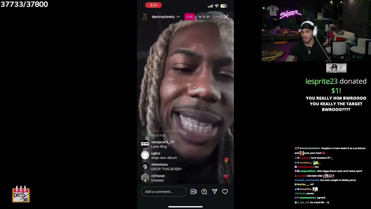 Max Reacts To The Destroy Lonely Clip