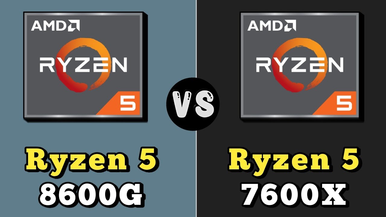 Ryzen 5 8600G vs Ryzen 5 7600X Processor 🔥 || AMD Ryzen 5 8600G vs AMD Ryzen 5 7600X