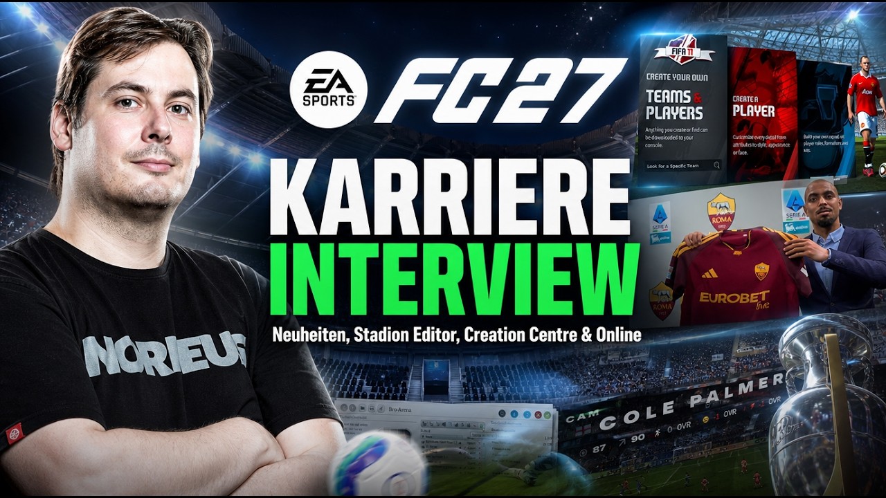 Stadion Editor, Creation Centre & FC27 Neuheiten😲Interview mit KARRIRE PRODUZENT