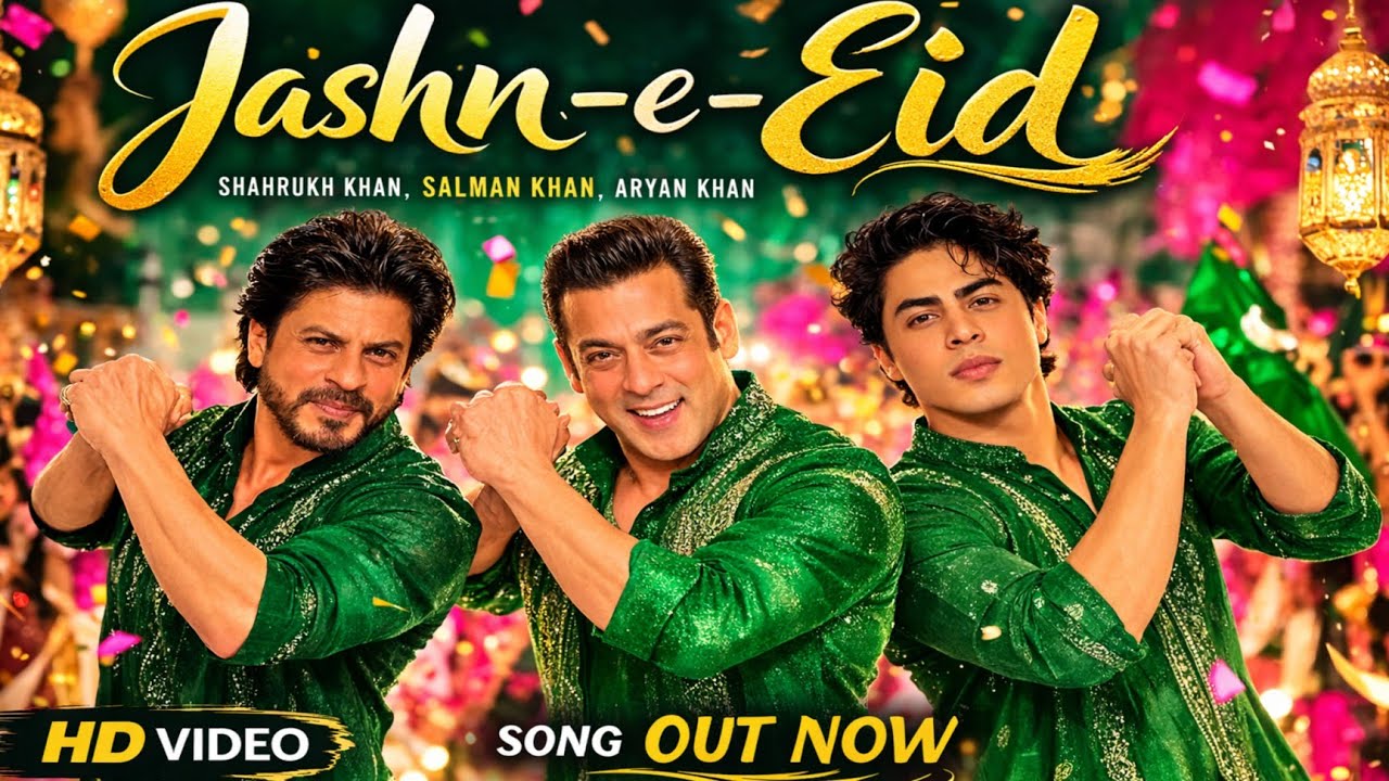 Jashn-e-Eid Song | Sharukh Khan | Aryan Khan | Salman Khan | Srk | King Khan | Official Music Video 