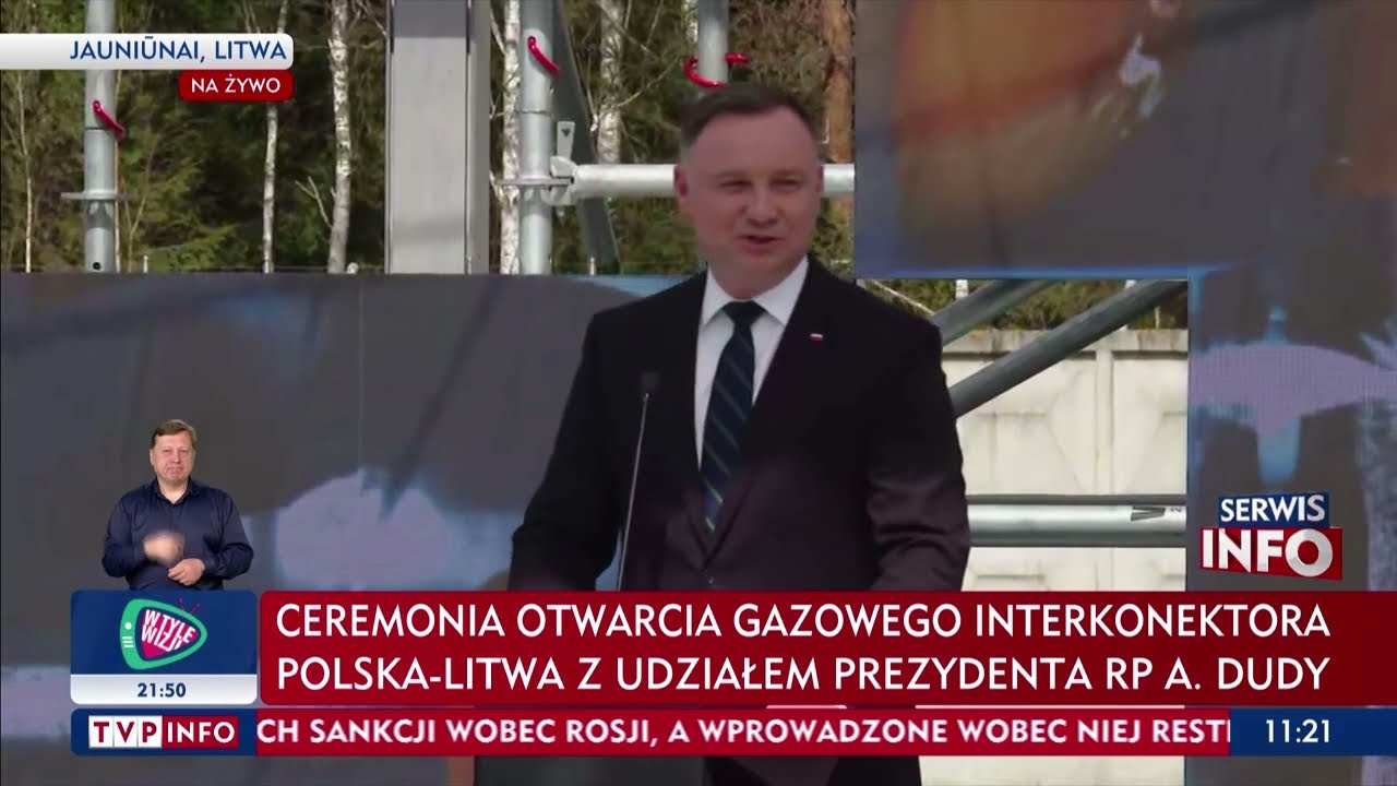Prezydent Duda: Interkonektor będzie nam służył i w istotnym stopniu zapewniał dywersyfikację