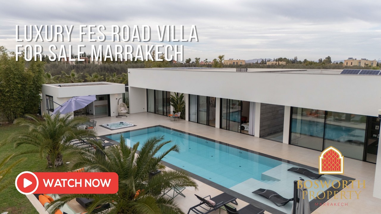 Luxury Fes Road Villa For Sale Marrakech
