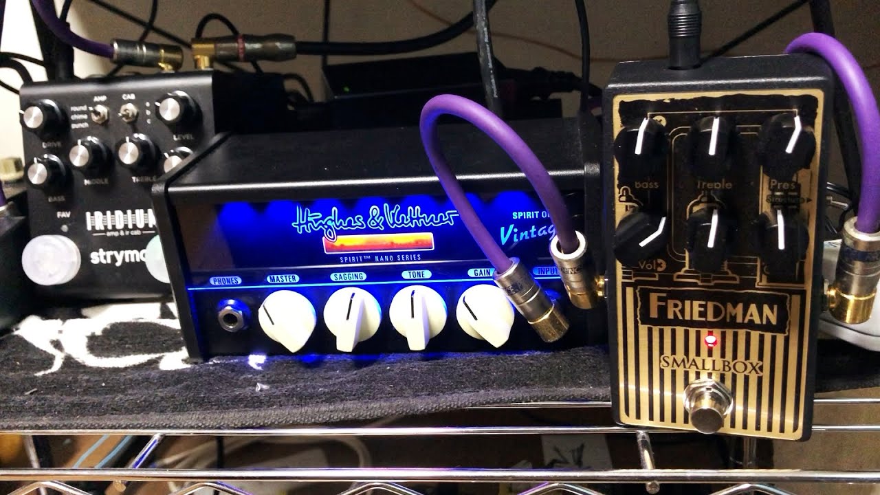 Friedman Smallbox overdrive pedal + Hughes & Kettner Spirit of vintage + Strymon Iridium Soundcheck
