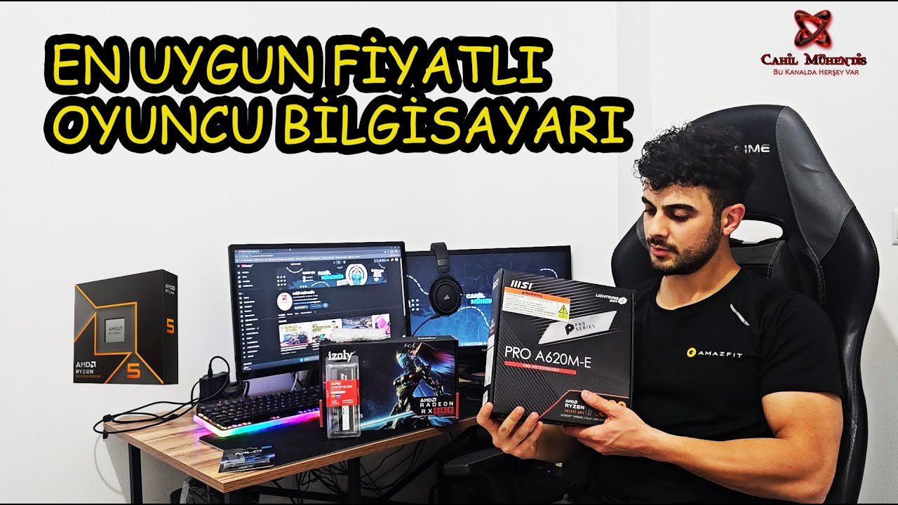 EN UYGUN FİYATLI OYUNCU BİLGİSAYARI /  TÜM OYUNLARI OYNA / RYZEN  5 7500F / IZOLY RX580 / 16 GB DDR5