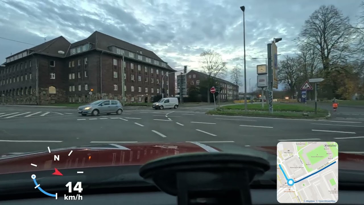 Abbiegen am Stadion Bochum