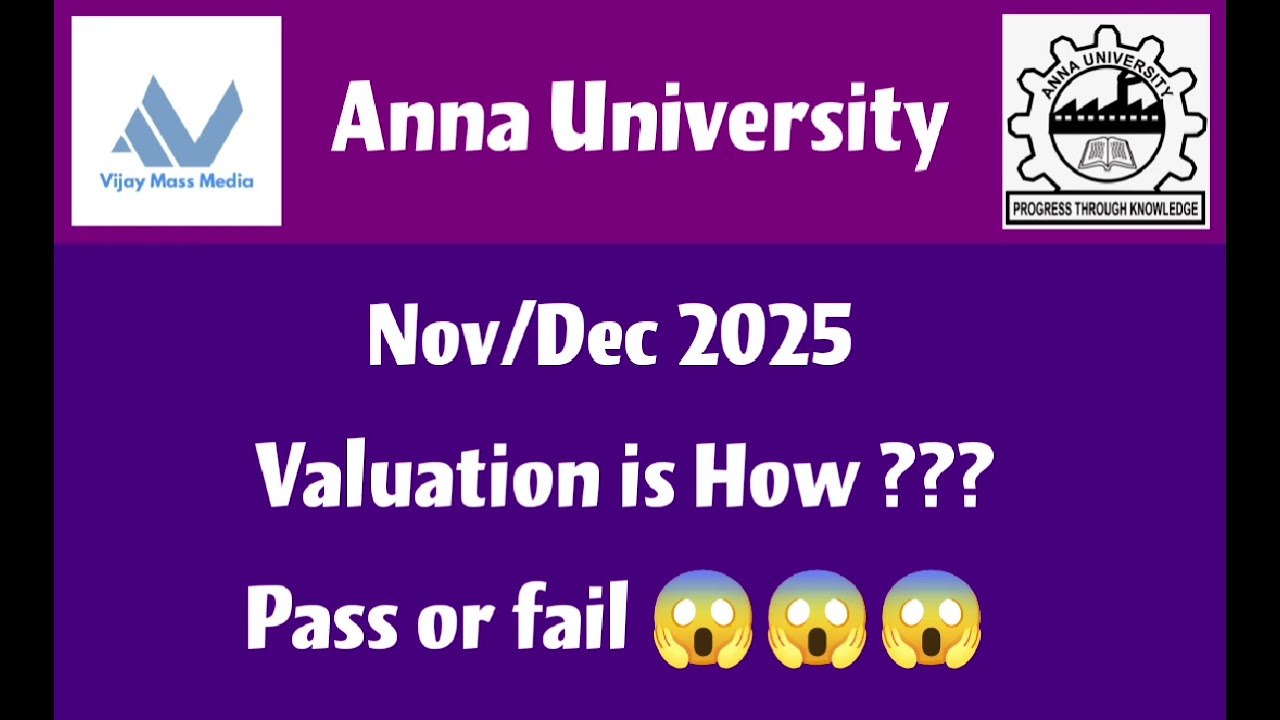 Anna University Nov/Dec 2025 Semester Exam Result Pass or Fail ??? Important Latest News 🧐🧐🧐 💯💯💯