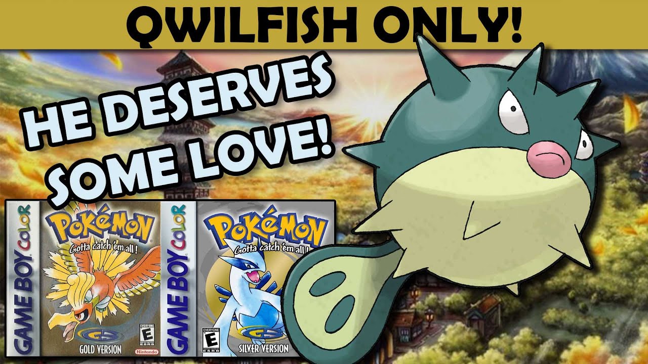 Solo Qwilfish Challenge - Can I Beat Pokemon Gold With Only a Qwilfish? - Pokemon Gold Challenge